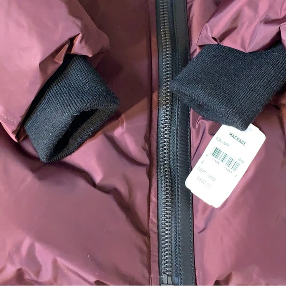 MXsold Mackage Adali Hooded Waterproof Down Jacket in Wine - Picture 11 of 16